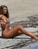 Arabella Chis Booty in Thong Bikini on a Beach in Formentera