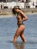 Arabella Chis Booty in Thong Bikini on a Beach in Formentera
