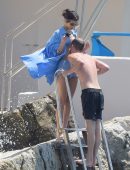 Bella Hadid - at Hotel du Cap-Eden-Roc with Marc Kalman in Antibes