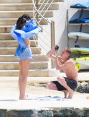 Bella Hadid - at Hotel du Cap-Eden-Roc with Marc Kalman in Antibes