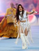 Camila Cabello Leggy, Performing Live at UEFA Champions League Final Opening Ceremony in Paris