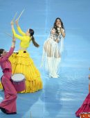 Camila Cabello Leggy, Performing Live at UEFA Champions League Final Opening Ceremony in Paris