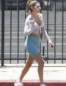 Chantel Jeffries Booty in Tights, Leaving a Pilates Class in West Hollywood