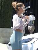 Chantel Jeffries Booty in Tights, Leaving a Pilates Class in West Hollywood