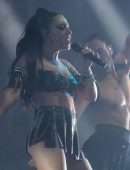 Charli XCX Cleavage OnStage at Glastonbury Music Festival