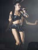 Charli XCX Cleavage OnStage at Glastonbury Music Festival
