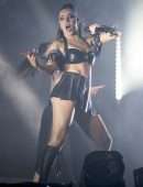 Charli XCX Cleavage OnStage at Glastonbury Music Festival