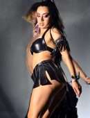 Charli XCX Cleavage OnStage at Glastonbury Music Festival