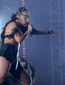 Charli XCX Cleavage OnStage at Glastonbury Music Festival