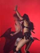 Charli XCX Cleavage OnStage at Glastonbury Music Festival