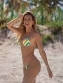 Cindy Prado Booty in a Tiny Thong Bikini
