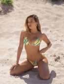 Cindy Prado Booty in a Tiny Thong Bikini