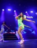 Dua Lipa Leggy at Spotify Beach at Cannes Lions 2022
