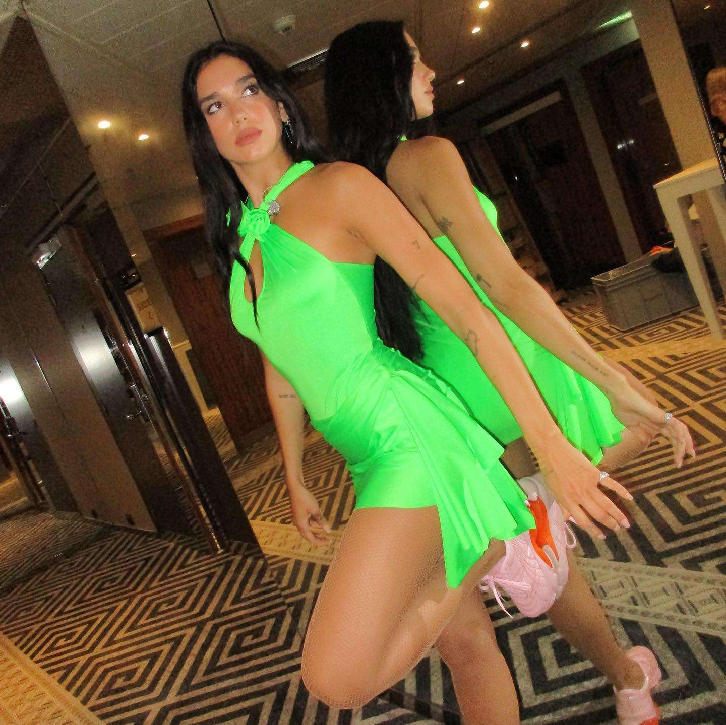 Dua Lipa Leggy at Spotify Beach at Cannes Lions 2022