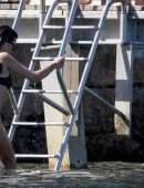Emily Ratajkowski Booty in Bikini in Florence