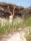 Eva Longoria Cleavage at “House of the Sun” Beach Party in Montauk