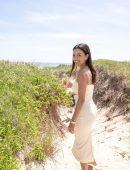 Eva Longoria Cleavage at “House of the Sun” Beach Party in Montauk
