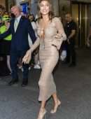 Hailey Baldwin Cleavage on The Tonight Show Starring Jimmy Fallon in New York