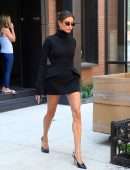 Hailey Baldwin Leggy, Leaving Huff Post in NYC