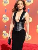 Jennifer Lopez Cleavage at 2022 MTV Movie & TV Awards in Santa Monica