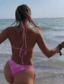 Jordyn Jones Booty in Pink Bikini Photoshoot