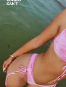 Jordyn Jones Booty in Pink Bikini Photoshoot