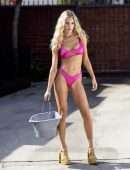 Joy Corrigan Booty in a Tiny Pink Bikini