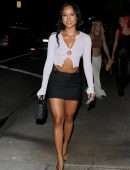 Karrueche Tran Leggy at Giorgio Baldi in Santa Monica