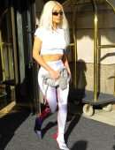 Kim Kardashian Booty in Tights, Going to 'Today' in NYC