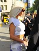 Kim Kardashian Booty in Tights, Going to 'Today' in NYC