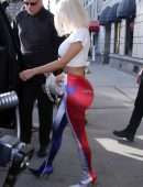 Kim Kardashian Booty in Tights, Going to 'Today' in NYC