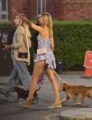 Kimberley Garner Booty Upskirt Candids in Notting Hill