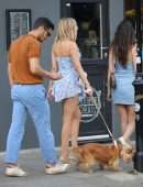 Kimberley Garner Booty Upskirt Candids in Notting Hill