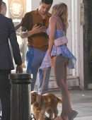 Kimberley Garner Booty Upskirt Candids in Notting Hill