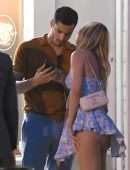 Kimberley Garner Booty Upskirt Candids in Notting Hill