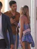 Kimberley Garner Booty Upskirt Candids in Notting Hill