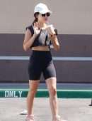 Lucy Hale Booty in Tights, Out in Los Angeles