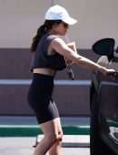 Lucy Hale Booty in Tights, Out in Los Angeles