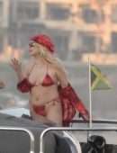 Tana Mongeau Booty in Tiny Thong Bikini on a Yacht in Los Cabos
