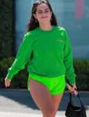Addison Rae Leggy, Outside a Pilates Class with Maddie Ziegler in West Hollywood