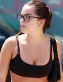 Addison Rae in Tights, Outside a Pilates Class in West Hollywood
