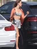 Alessandra Ambrosio Booty in Panties Playing Volleyball on a Beach in Santa Monica