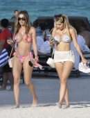 Alexa Dellanos Booty, With Lyna Perez Spotted on the Beach in Miami