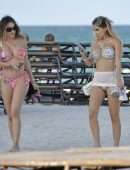 Alexa Dellanos Booty, With Lyna Perez Spotted on the Beach in Miami