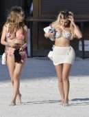 Alexa Dellanos Booty, With Lyna Perez Spotted on the Beach in Miami