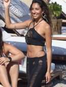 Amelia Marni with Emily Venz on the Beach in Mykonos