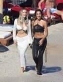 Amelia Marni with Emily Venz on the Beach in Mykonos