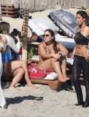 Amelia Marni with Emily Venz on the Beach in Mykonos
