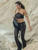 Amelia Marni with Emily Venz on the Beach in Mykonos