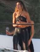 Amelia Marni with Emily Venz on the Beach in Mykonos
